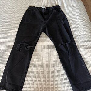 Abercrombie & Fitch Women's Black Distressed Jeans